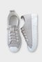 Women's Easy-To-Wear Rubber Lace-Up Sports Linen Sneaker Shoes Gray - 4