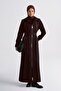 Pocket Detailed Overcoat Brown