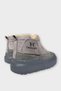 Nubuck Thick Sole Women's Boots with Fur Inside Smoked - 6