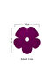 Set of 4 Purple Flower Plexiglass Coasters (10X10 cm) - 6