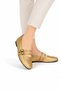 Double-Strapped Women's Ballerina Shoes Gold - 2