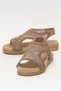Open Front Knitted Patterned Elastic Women's Sandals Vi̇zon - 6