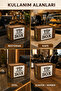 Tipsafe Large Lockable Wooden Tip Box with Key Tip Box for Cafe Restaurant Hotel and Hairdresser 21×12×13 cm - 6