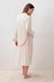 Long Sleeve Patterned Lycra Viscose Maternity Dressing Gown Nightgown Set - 5