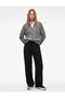 Regular Fit Long Sleeve Textured Shirt Collar Knit Sweater - 2