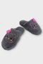 Hellokitty Figured Warm Winter Women's House Slippers Smoked - Pink - 7