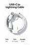 كابل شحن سريع من نوع USB‑C إلى Lightning بطول 1.5 متر - 3