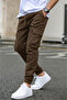 Men's Cargo Pants Jogger Cargo Pants with Pockets Lycra Elastic Waist and Cuffs