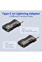 محول USB C إلى Lightning (عبوة من قطعتين) يدعم الشحن السريع بقدرة 30 واط - محول للشحن السريع ونقل البيانات والصوت - 2