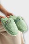 Fluffy, Doesn'T Make Noise, Eva Sole Buckle Women's House Slippers Green - 6
