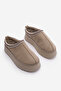 Women's Fur Lined Thick Sole Closed Front Daily Winter Slippers Furenta Light Mink Suede - 5