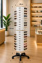 Glasses Stand 120 Pieces Pedestal Rotating Plastic Model - 3