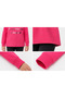 Girl's Fuchsia Hooded Glitter Printed Top and Bottom Set – Sweatshirt and Leggings - 5