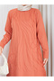 Cold Yarn Self-Flower Patterned Tunic - 3
