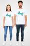 Canoe Printed Unisex White T-Shirt - Tshirt - 4