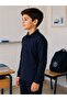 100% Cotton Polo Non-Curling Collar Long Sleeve School T-Shirt Breathable Fabric - 3