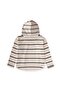 Striped Hooded Thin Seasonal T-Shirt 3-10 Years Old Ecru - 2