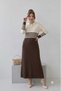 Women's Polo Collar Striped Tricot Tunic Dress - 5
