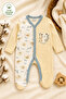 Children's Jumpsuit with Booties 100% Organic Cotton - 3