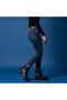 Black Leather Zippered Women's Thick Heeled Boots - 3