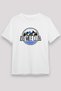 Running Printed Unisex White T-Shirt - Tshirt