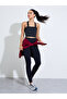 Black Solid Crossover Tie Longline Sports Bra - 2