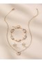 Girls White Butterfly Charm Necklace, Bracelet and Earrings Set - 6