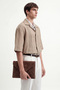 Striped Detailed Linen Blend Shirt - 3