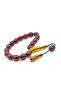 Zeyzun Signed Ottoman Model Crimped Amber Efe Mascot Prayer Beads 001 - 4