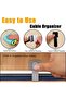 100Pcs Hook and Loop Cable Straps, Self Adhesive Cable Ties (Black) - 5
