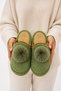Women's Plush House Slippers with Pompoms, Soft Furry, Warm Soled, Winter House Dowry Bundle Slippers