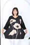 Women's Lycra Viscose V-Neck Plus Size Tunic - 3