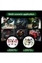 مجموعة ملصقات Monster Energy العاكسة (قطعتان) - أحمر وأخضر - ملصقات دراجات نارية عالية الوضوح ومقاومة للماء - 4