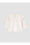 Lcw Baby Ecru Embroidered Baby Girl Blouse and Leggings - 4