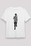 Running Printed Unisex White T-Shirt - Tshirt