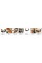 Blue orange flower thick copper bracelet, wide form - 2