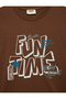 Printed Long Sleeve Crew Neck Cotton T-Shirt - 6