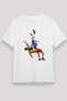 Wrestling Printed Unisex White T-Shirt - Tshirt