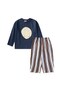 Printed Seasonal Suit for 2-10 Years Old, Navy Blue