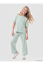 Lcw Kids Green Striped Girls' Soft Touch Set