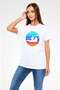 Canoe Printed Unisex White T-Shirt - Tshirt - 3