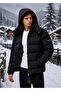 Men's Removable Hooded Puffy Coat - 3