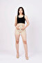 Floral Patterned Short Shorts with Front Pockets