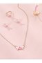 Girls Butterfly Charm Necklace, Earrings, Ring and Bracelet Set - 4