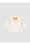 Lcw Baby Ecru Embroidered Baby Girl Blouse and Leggings - 3