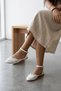 Zeis White Lace Detailed Women's Ballerinas - 2