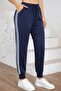 Women's High Waist Side Stripe Detailed Viscose Two-Thread Sweatpants - 3