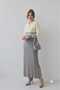 Women's Polo Collar Striped Tricot Tunic Dress - 5