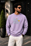 Men's New Wave Typography Printed Cycling Round Neck Casual Sweatshirt