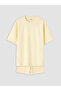Lcw Kids Yellow Girls Soft Touch Shorts Set